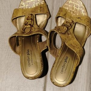 Comfort Plus by Predictions Women's Tan Sandals